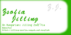 zsofia jilling business card